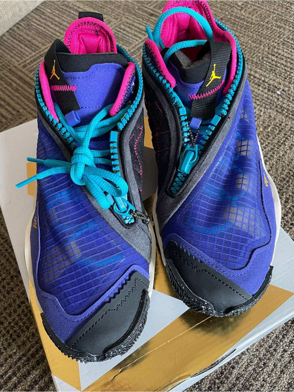 Jordan "Why Not .6 GS" Youth Purple Pink & Teal Sneakers-Size 6.5Y